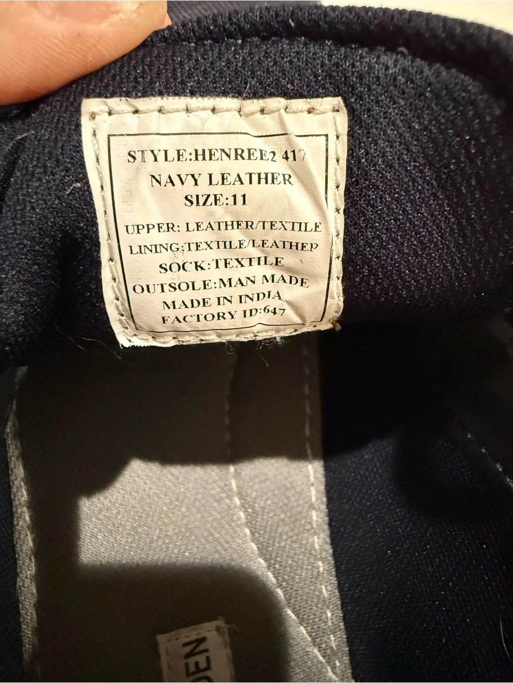Steve Madden Two-Tone Blue Canvas Chukka Boots